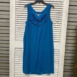 Madison Leigh Blue Flowey Dress size 12